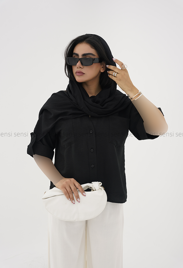 شومیز زنانه یقه هفت پاگن کد1006315